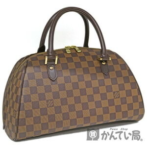 Louis Vuitton Rivera Handbag Damier Ebene Brown